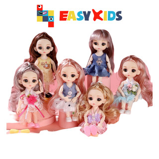 Đồ chơi búp bê cho bé gái 23 khớp xinh xắn cao 17cm dễ dàng cử động