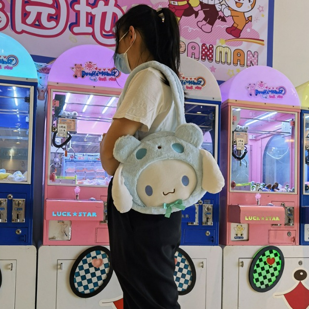 Balo Vải Bông Mềm Mại Hoạt Hình Sanrio - Kuromi Và Bạn