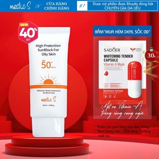 Kem chống nắng vật lý medic s (50ml) spf 50+