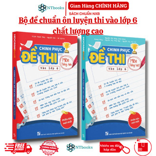 Sách Combo chinh phục đề thi vào lớp 6 - Bộ 2 môn Tiếng Việt, Tiếng Anh