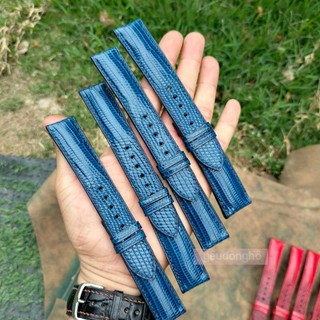 Dây da đồng hồ da kỳ đà thật 100% handmade cao cấp