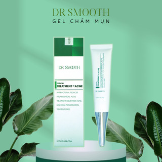 Gel chấm giảm mụn và thâm nhiệt đới Dr Smooth - se khít lỗ chân lông, viêm sưng tấy - 15gram