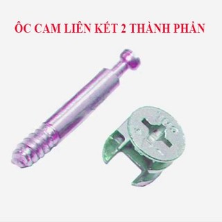 Combo 100 bộ ốc cam 2 thành phần ốc liên kết ván
