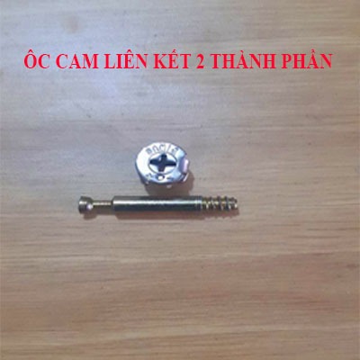 Combo 100 bộ ốc cam  2 thành phần ốc liên kết ván