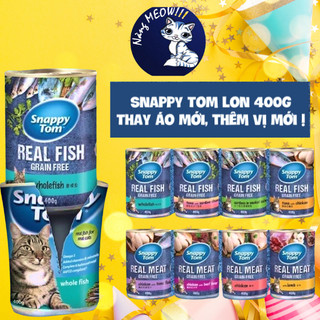 Pate cho mèo lớn snappy tom lon 400g - nàng meow