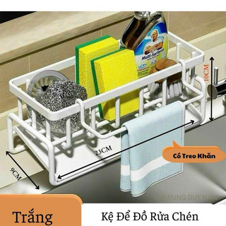 Kệ inox đựng đồ rửa chén bát chia ngăn có khay hứng nước