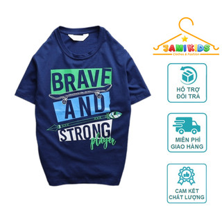 Áo thun bé trai JAMIKIDS size đại 23-58kg cotton xuất dư
