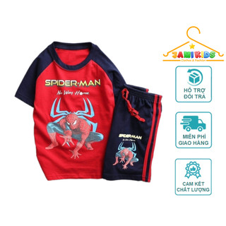 Bộ thun bé trai JAMIKIDS size nhí cotton xuất mềm mát