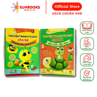 Sách - Combo Truyện tranh tư duy cho bé tập nói,tập đọc + Truyện tranh tư duy cho bé những thói quen tốt