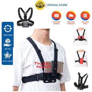 Dây đai đeo ngực gắn điện thoại - camera hành trình