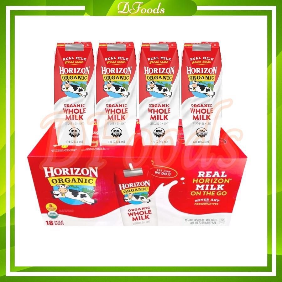 Thùng 18 Hộp Sữa Nước Horizon Organic Whole Milk