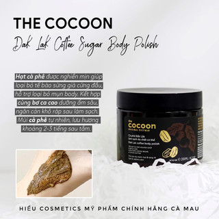 Tẩy tế bào chết toàn thân chiết xuất hạt cà phê đắk lắk cocoon coffee body polish