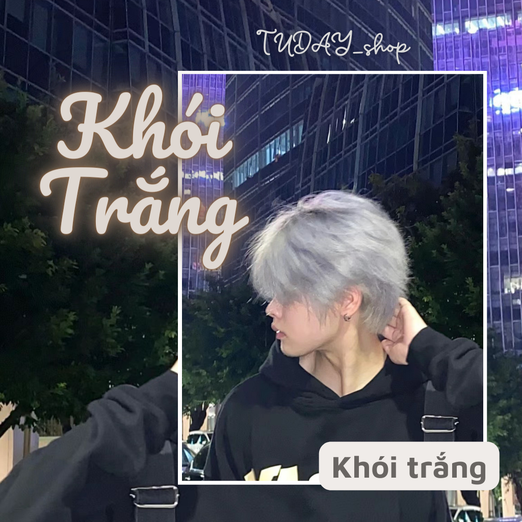 Thuốc Nhuộm Tóc Màu KHÓI TRẮNG Nam Cao Cấp | Tudayhair, Tudayhairs
