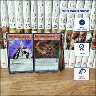 Thẻ bài Yugioh chính hãng Stargazer Magician và Timegazer Magician – Super Rare