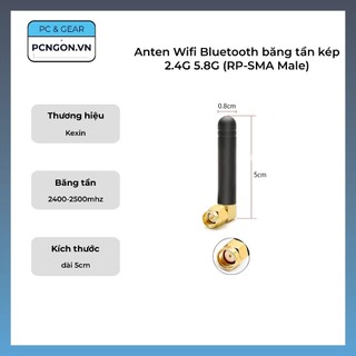 Anten wifi bluetooth băng tần kép 2.4g 5.8g