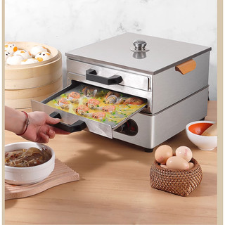  Máy làm bánh cuốn tráng bánh cuốn nồi hấp bánh cuốn đa năng dùng điện công suất 1800W 
