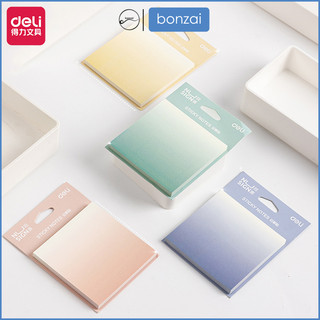 Giấy Note, Giấy ghi chú cao cấp DELI NUSIGN màu pastel NS357