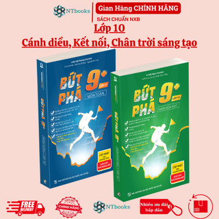 Sách - combo 2 cuốn bứt phá 9+ lớp 10 môn toán, hóa