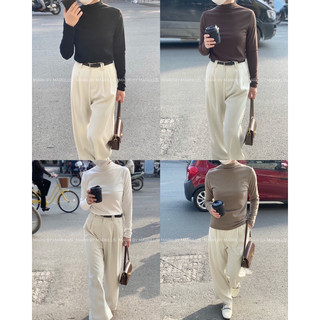 MARKI/ ÁO GIỮ NHIỆT LÓT LÔNG MỊN CỔ 3P BASIC A369