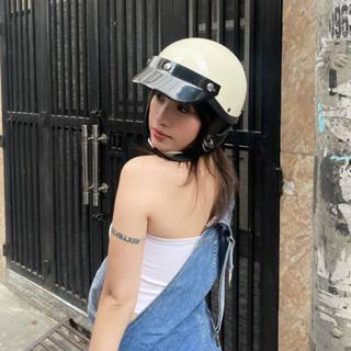 Nón Bảo Hiểm Nửa Đầu Shorty Helmet Phong Cách Nhật Bản.