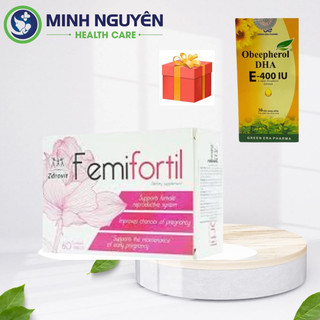 Tặng 1 hộp vitamin E Obeepherol- Femifortil bổ trứng, hỗ trợ sức khoẻ sinh sản nữ giới