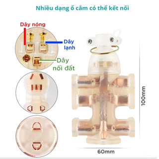 Ổ cắm đúc chống cháy chống vỡ, chống va đập siêu bền 16a 4000w