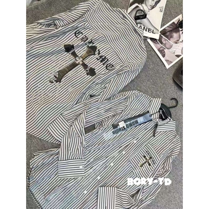 Áo sơmi kẻ chữ thập hàng QCL1