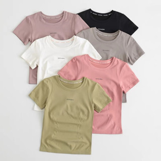 Áo Thun thể thao nữ tập gym, yoga, áo dêt Quảng Châu amimeaed tay ngắn chất mềm êm ái