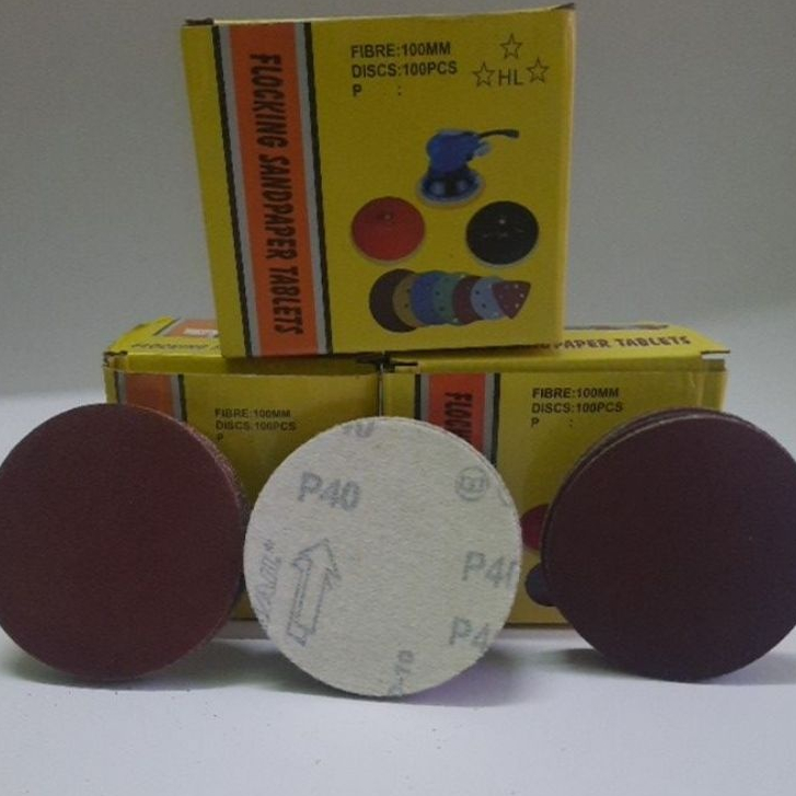 GIẤY CHÀ NHÁM NỈ DÍNH ĐẾ TRÒN 4INCHES 10CM