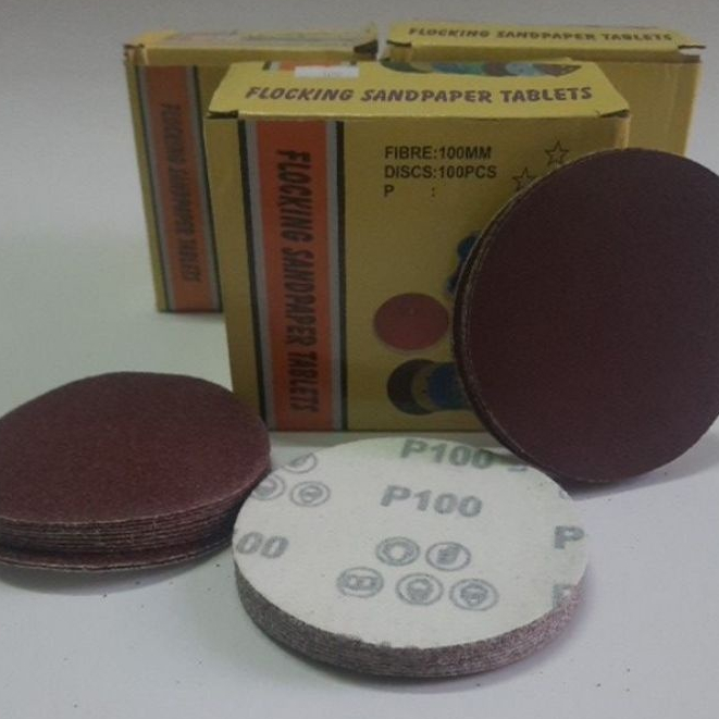 GIẤY CHÀ NHÁM NỈ DÍNH ĐẾ TRÒN 4INCHES 10CM