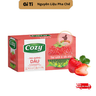Trà dâu túi lọc cozy | cozy dâu 25 túi