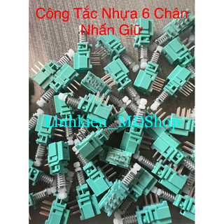Công tắc nhựa 6 chân nhấn giữ Loại Tốt.