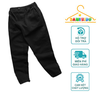 Quần dài Kaki bé trai JAMIKIDS size đại, quần kaki bé trai co giãn 23-58kg