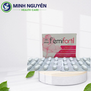 Femifortil tăng khả năng thụ thai bổ trứng cho nữ giới Vitamin tổng hợp điều hòa kinh nguyệt Hộp 60 viên - DNC01