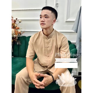 Đồ lam đi chùa , pháp phục nam quần áo nam đi chùa cao cấp sang trọng và lịch sự