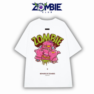Áo thun Zombie Club x PAMIN Bewware Of vải thun cotton cao cấp định lượng 250gsm ZB014