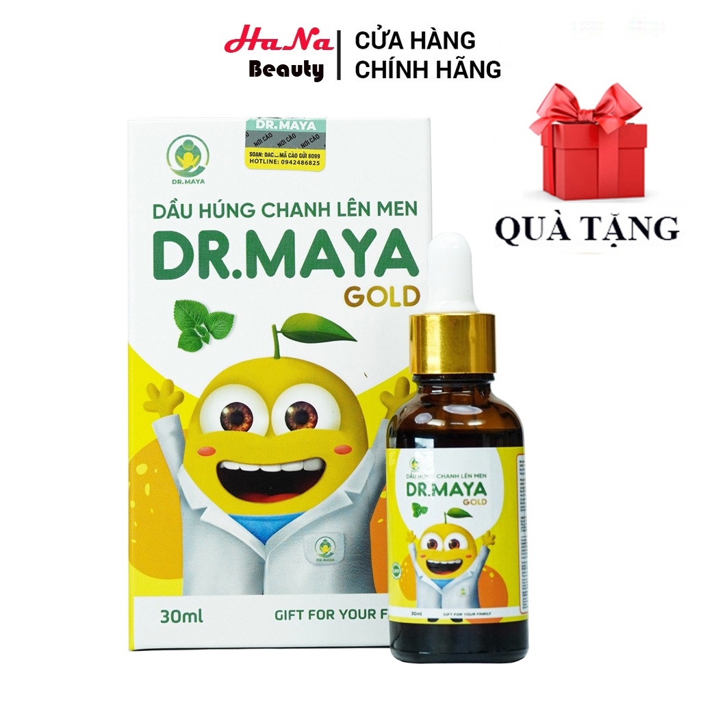 Dầu húng chanh lên men Minion Gold Dr.Maya 30ML mẫu mới bé hết ho, sổ mũi, tăng đề kháng