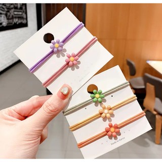 Dây Thun Cột Tóc Mẫu Hoa Cúc SD1  - Chun Buộc Tóc - Thun Buộc Tóc
