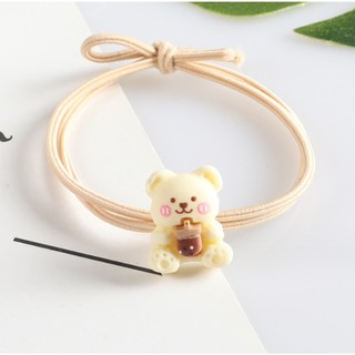 Dây Thun Cột Tóc Mẫu Gấu Trà Sữa SD3  - Chun Buộc Tóc - Thun Buộc Tóc