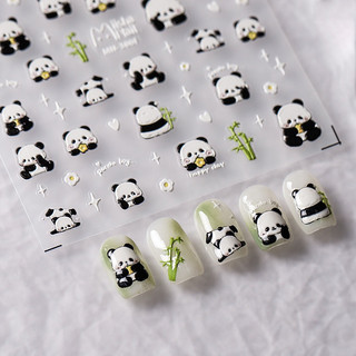 Sticker 5D Tenso trang trí móng siêu đẹp gấu trúc