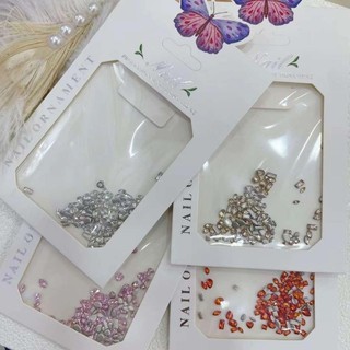 Túi đá khối mini chân bằng đính viền móng siêu xinh đá siêu sáng lấp lánh chân bằng dễ đính