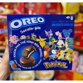 Bánh Oreo socola-Pie Cadbury phiên bản Pokemon hộp 360gam
