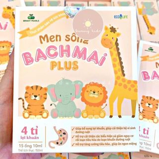 Men sống Bạch Mai Plus bổ sung lợi khuẩn hộp 15 ống cho bé từ sơ sinh