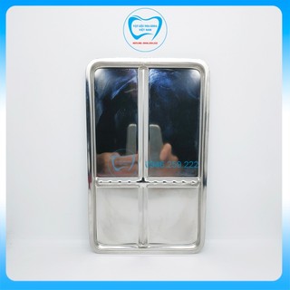Khay khám chữ nhật inox 304 - khay tủ tia cực tím