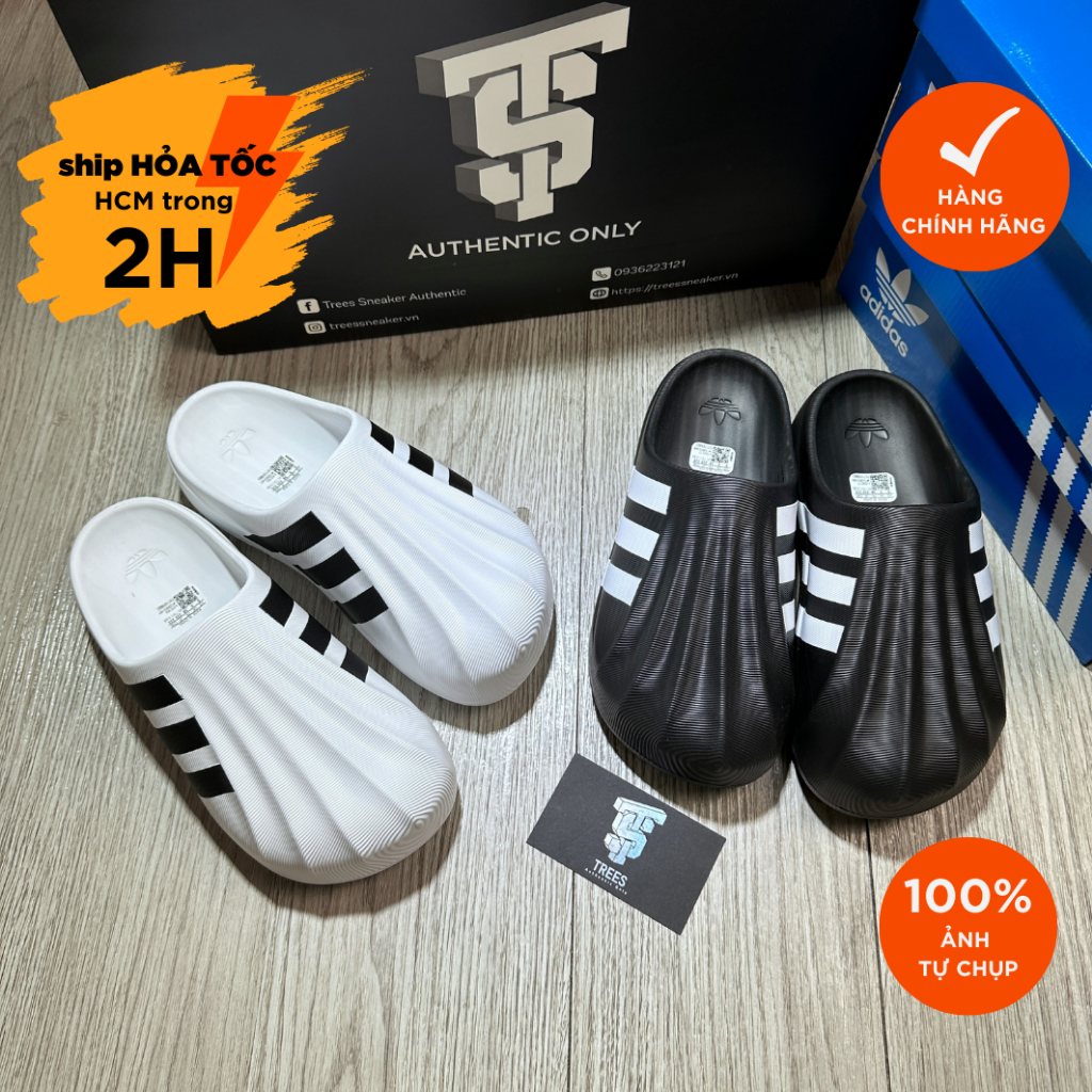 [SALE UP TO 70%] GIÀY ADIDAS CHÍNH HÃNG ADIFOM SUPERSTAR MULE WHITE BLACK IF6184 IG8277 FULL BOX TAG AUTH