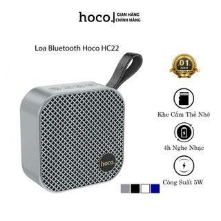 Loa bluetooth Hoco HC22, loa nghe nhạc mini để bàn hỗ trợ khe cắm thẻ nhớ, usb, công suất 5W.
