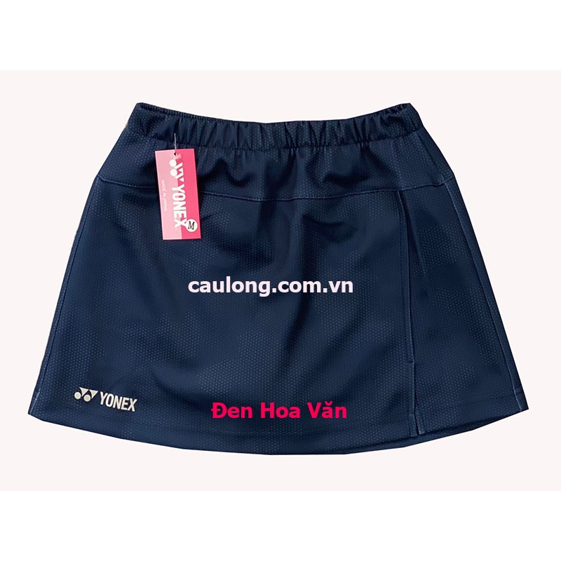 Váy Cầu Lông Yonex 698 Đen Hoa Văn