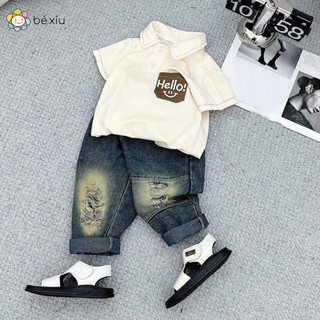  Set Bộ JEAN HELLO cực bảnh trai cho bé trai cho bé mặc chơi Tết từ 8-27Kg