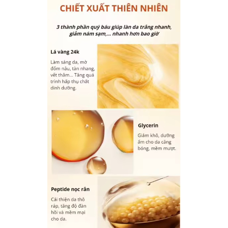 Mặt Nạ Vàng Retinol Trẻ Hóa Da Peptide R Mờ Nhăn Lột Mụn, Dưỡng Trắng Da, Mờ Thâm Chống Lão Hóa 100ML
