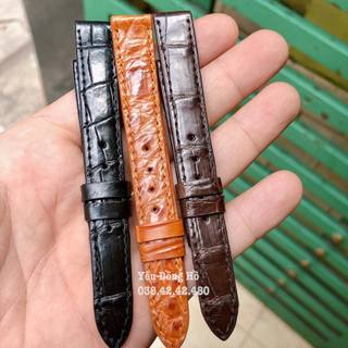 Dây đồng hồ da cá sấu thay cho đồng hồ nữ size 12/14/16/18mm